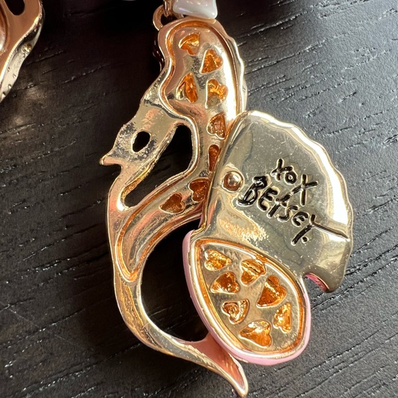 NWT Betsey Johnson Gold Tone Flower, Starfish, Mermaid & Seashell Drop Earrings - Picture 8 of 9